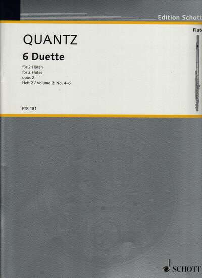 photo of 6 Duette for 2 Flutes, opus 2, Vol. I: No. 4-6