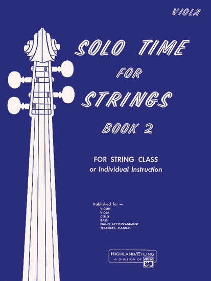 photo of Solo Time for Strings, Book 2, Viola