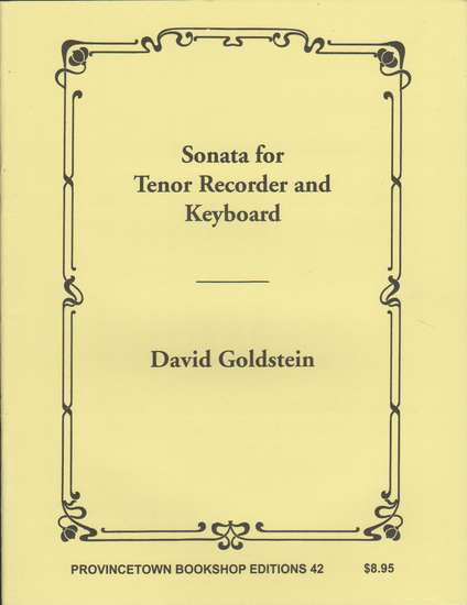 photo of Sonata for Tenor Recorder and Keyboard