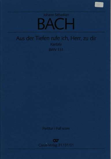 photo of Aus der Tiefen rufe ich, Herr,zu dir, BWV 131, score