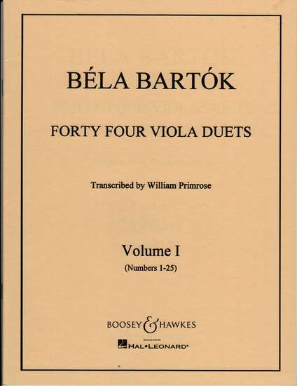photo of Forty Four Viola Duets, Vol. I No. 1-25