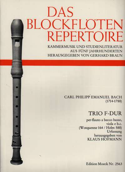 photo of Trio F-Dur for Bass recorder and Viola