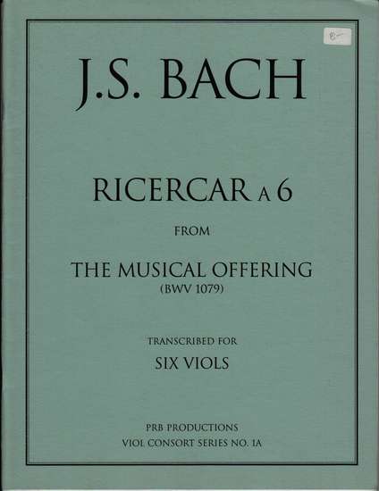 photo of Ricercar a 6 from The Musical Offering, BWV 1079