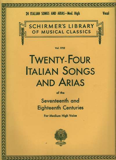 photo of Twenty-Four Italian Songs and Arias of the 17th and 18th Centuries, Medium High