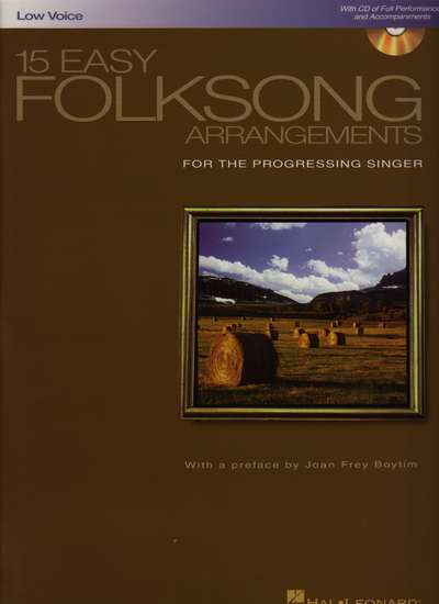 photo of 15 Easy Folksong Arrangements for the Progressing Singer, Low Voice