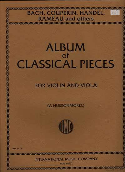 photo of Album of Classical Pieces for Violin and Viola