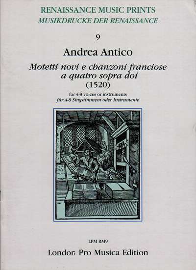 photo of Motetti novi e chanzoni franciose a quatro sopra doi