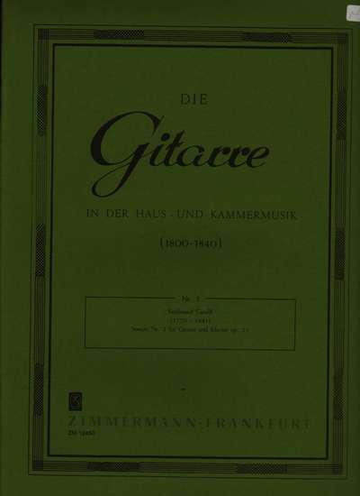 photo of Sonata für Gitarre und Klavier, op. 21 Nr. 2