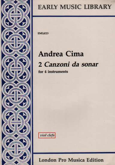 photo of 2 Canzoni da sonar, Version for Viols