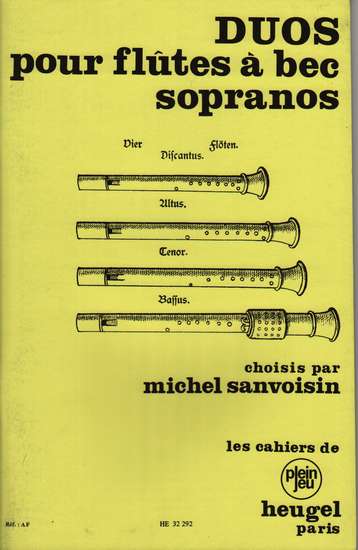 photo of Duos pour flutes à bec, sopranos
