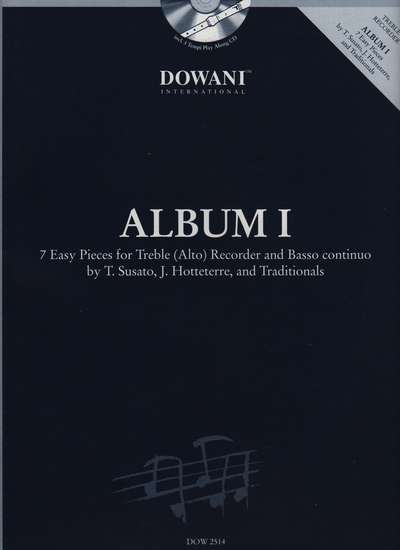 photo of Dowani Album (Easy) Vol. I, 3 Tempi CD and score, 7 Pieces for Alto