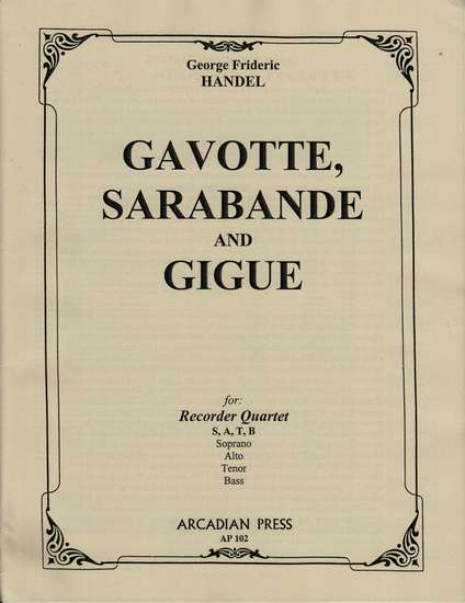 photo of Gavotte, Sarabande, and Gigue
