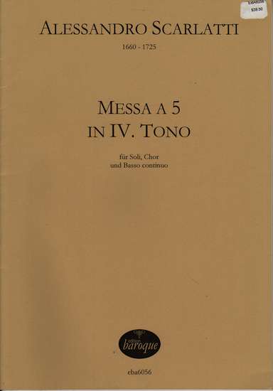 photo of Messa a 5 in IV. Tono Soli, Chor und Basso continuo