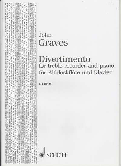 photo of Divertimento for Alto recorder and Piano