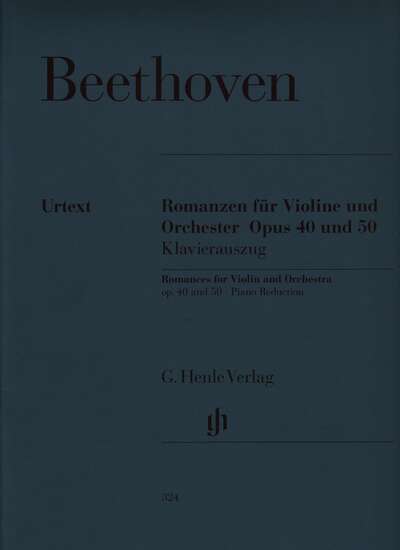 photo of Romances for Violin and Orchestra, Op. 40 and 50, Urtext, Piano Reduction