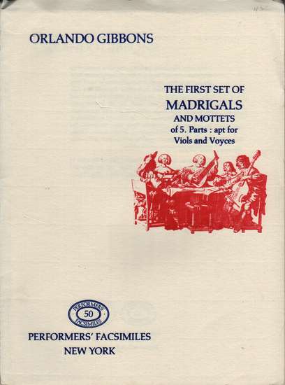 photo of The First Set of Madrigals & Mottets, 5 parts: apt for Viols & Voyces, facsimile