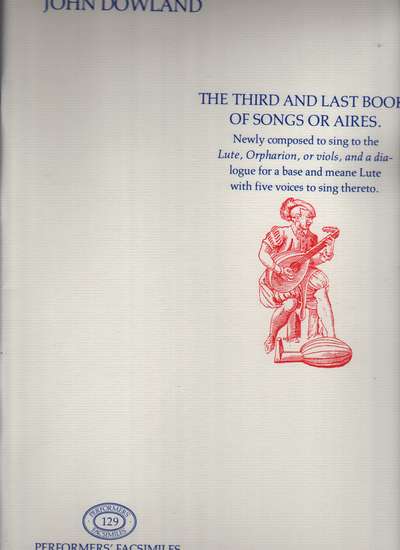 photo of The Third and Last Booke of Songs or Ayres, facsimile