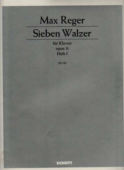 photo of Seven Walzes for piano, Op. 11, Book 1