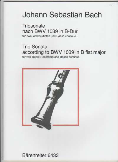 photo of Triosonata according to BWV 1039 in B flat major