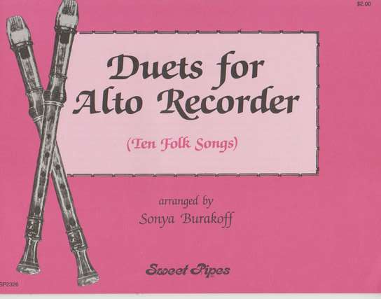 photo of Duets for Alto Recorder, Ten Folk Songs