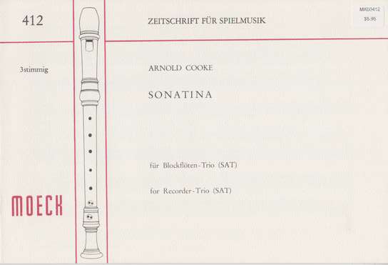 photo of Sonatina for recorder trio