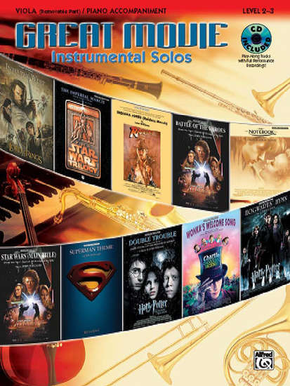 photo of Great Movie Instrumental Solos, Viola with accompaniment and CD