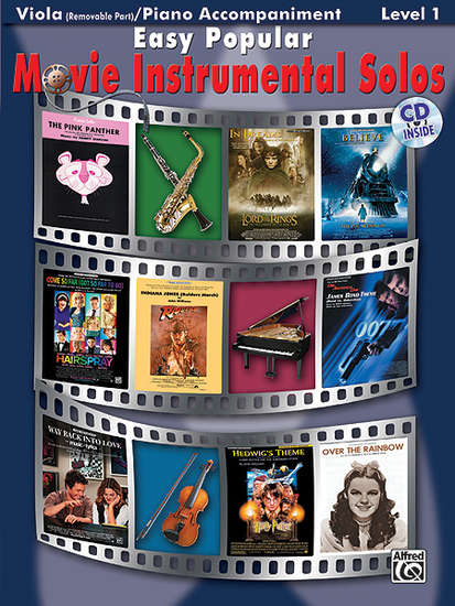 photo of Easy Popular Movie Instrumental Solos, Viola with accompaniment and CD
