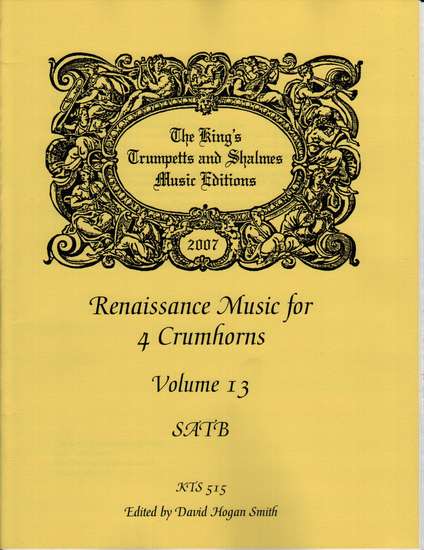 photo of Renaissance Music for 4 Crumhorns, Volume 13