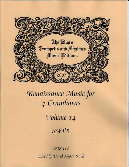 photo of Renaissance Music for 4 Crumhorns, Volume 14