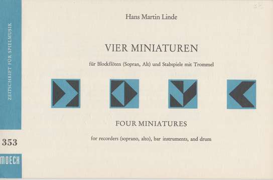 photo of Vier Miniaturen, Four Miniatures