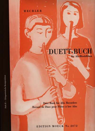 photo of Duet Book for Alto recorders, Contemporary Composers, Book II