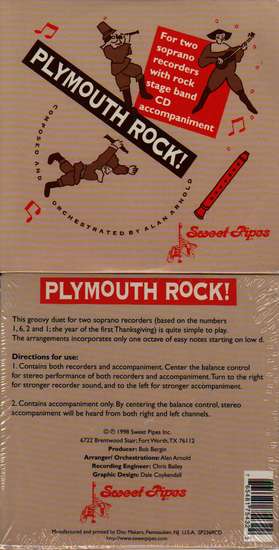 photo of Plymouth Rock for 2 soprano recorders and stage band CD acc. CD 