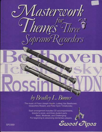 photo of Masterwork Themes for 3 soprano recorders, score