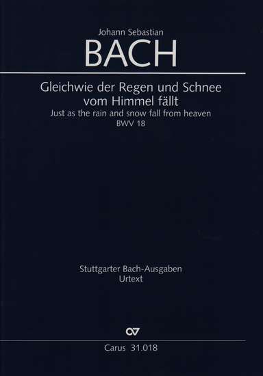 photo of Gleichwie der Regen und Schnee vom Himmel fallt, BWV 18 full score