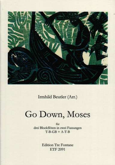 photo of Go Down, Moses for 3 recorders in two versions