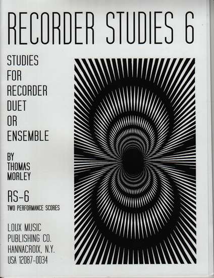 photo of Recorder Studies, Vol. 6, Duets from A Plaine and Easie
