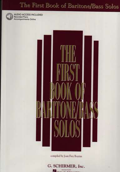 photo of The First Book of Baritone/Bass Solos with Audio Access