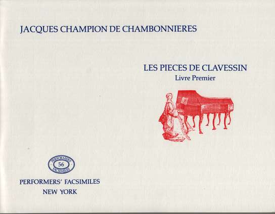 photo of Pieces de Clavecin, Livre Premier