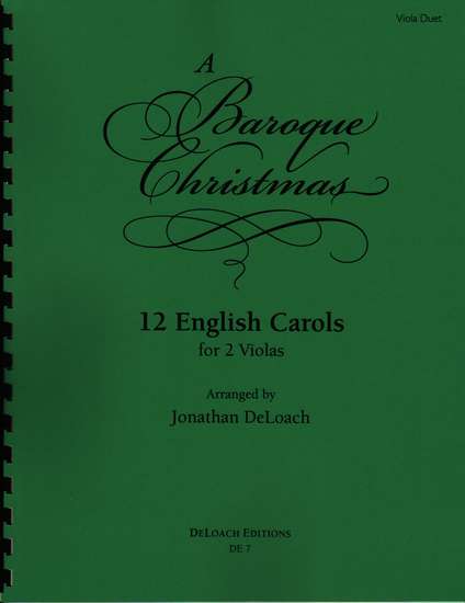 photo of A Baroque Christmas, 12 English Carols, for 2 violas