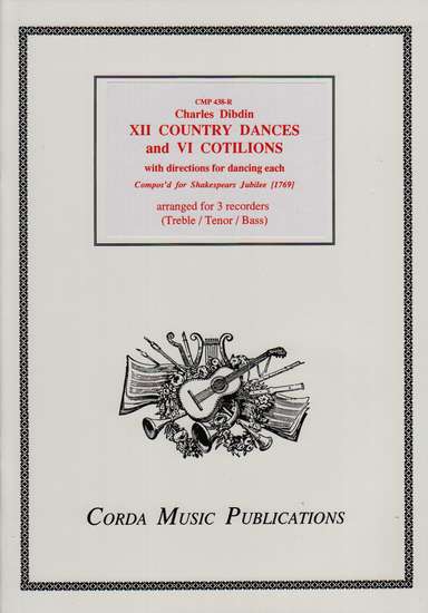 photo of XII Country Dances and VI Cotilions with directions for dancing