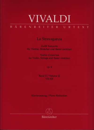 photo of La Stravaganza, Op. 4,  Vol. II, Concertos VII-XII, Violin and keyboard