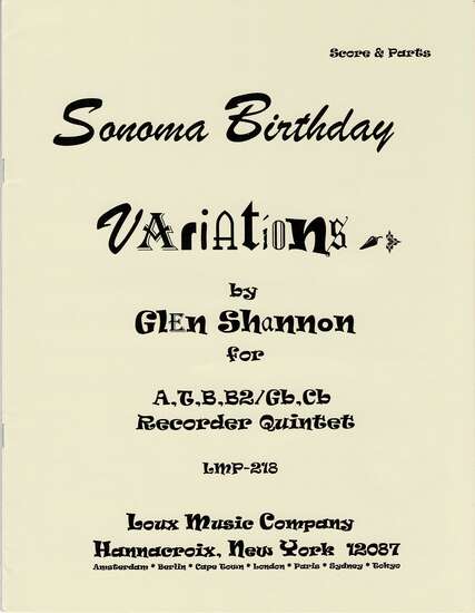photo of Sonoma Birthday Variations