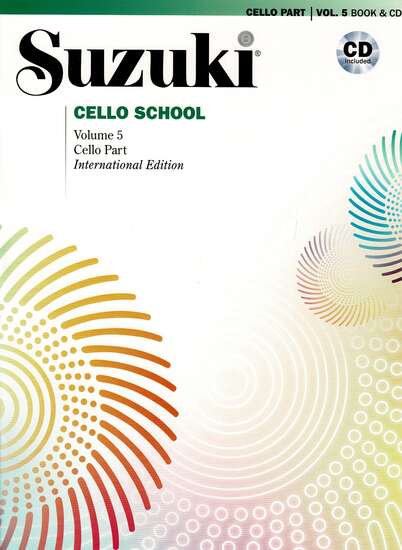 photo of Suzuki Cello School, Vol. 5, International edition, 2018, with CD