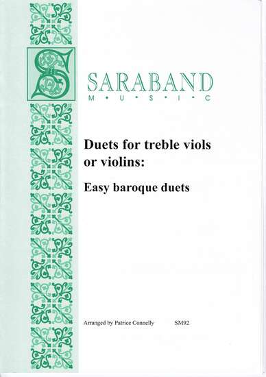 photo of Duets for treble viols or violins: Easy baroque duets