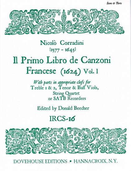 photo of Il Primo Libro de Canzoni Francese Vol. I (1624)