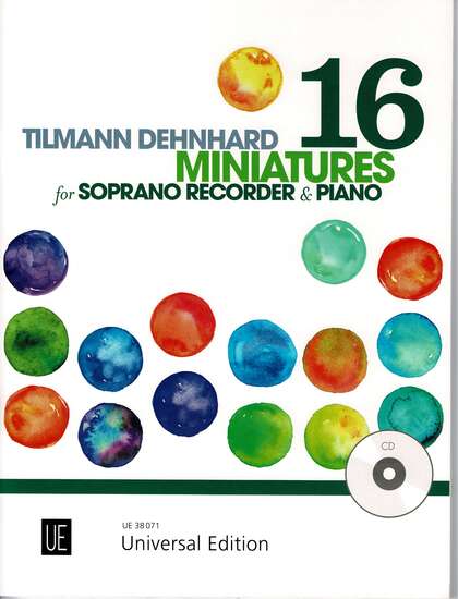 photo of 16 Miniatures for Soprano Recorder & Piano with CD