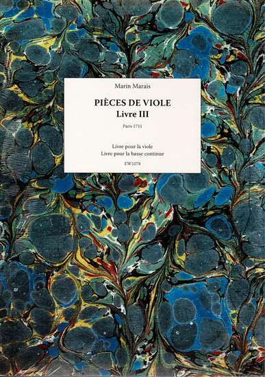 photo of Pieces de Viole, Livre III for viol facsimile
