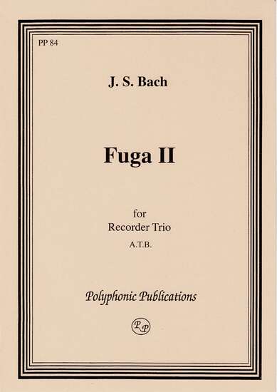 photo of Fuga II, from The Well Tempered Clavier, Vol. 1