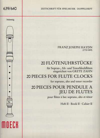 photo of 20 Pieces for Flute Clocks, Book II