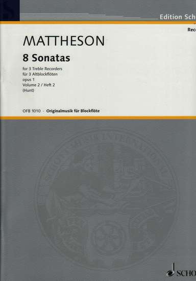 photo of 8 Sonatas, Opus 1, Vol. II